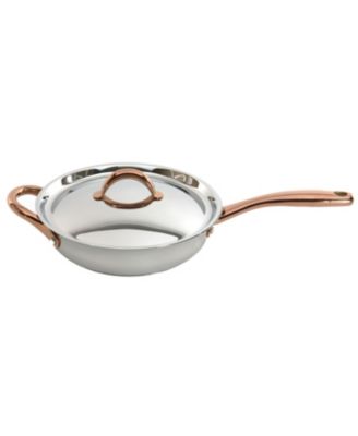 Ouro Gold 11Pc 18/10 Stainless Steel Cookware Set, SS Lids, Rose Gold Handles
