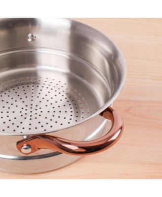 Ouro Gold 18/10 Stainless Steel 10" Steamer Insert, Two Side Handles