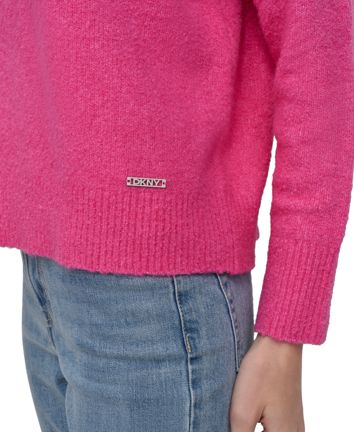 Dkny Jeans Women's Boucle Crewneck Sweater