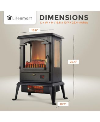 LifePro 1500W 3 Sided Electric Infrared Quartz Indoor Stove Heater