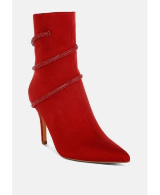 Roda Rhinestone Wrap-Around Stiletto Boots