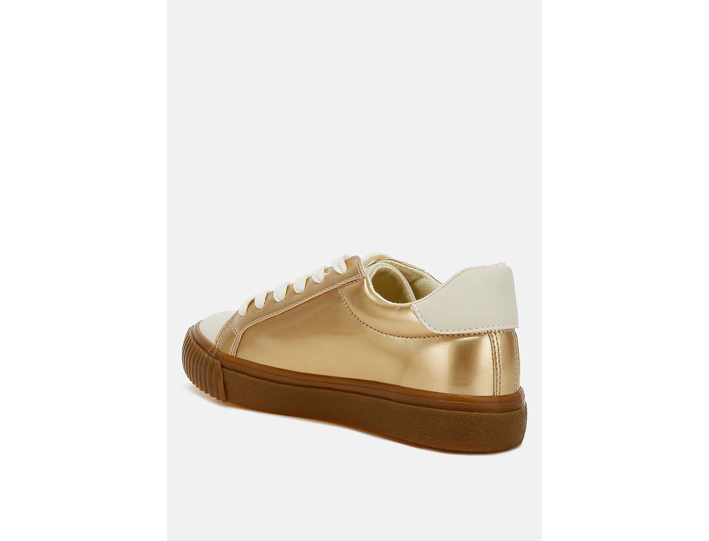 Женские кроссовки London Rag Jumping jacks Metallic Faux Leather Star, цвет: Золотой — фото 2