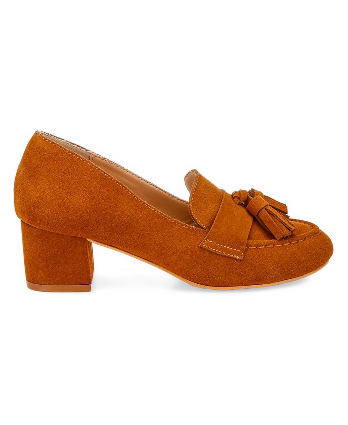 Женские туфли Rag & Co Aloha Tassels Detail Suede, цвет: Рыжевато-коричневый — фото 3