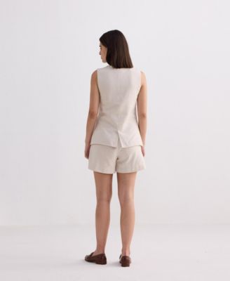 Women's Cotton Tweed Shorts