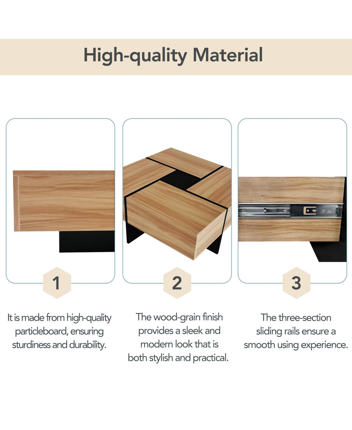 Slickblue Unique Design Coffee Table – 31.5