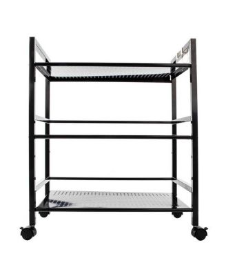 Widened 3-Tier Multi-Functional Storage Cart for Efficient Organization and Easy Access