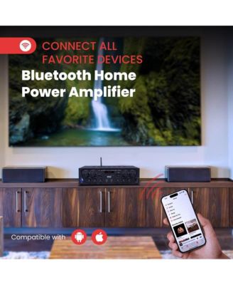 4-Channel Bluetooth Home Audio Amplifier With FM Radio, MP3/USB/SD/AUX Playback, 500 Watt