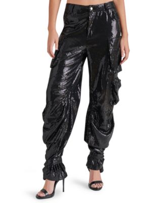 Women's Duo Sequin Relaxed Cargo Pants