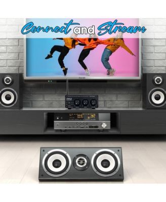 Compact Bluetooth Stereo Power Amplifier With RCA Input & Banana Speaker Terminals, 200 Watt