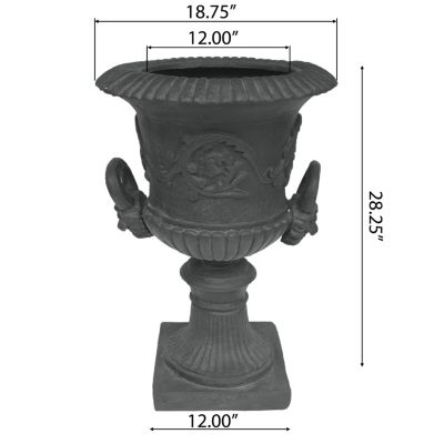 Concrete Chalice Urn Planter Height, Interest, And Botanical Beauty