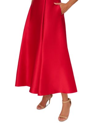 Women's Mikado Fit & Flare Gown