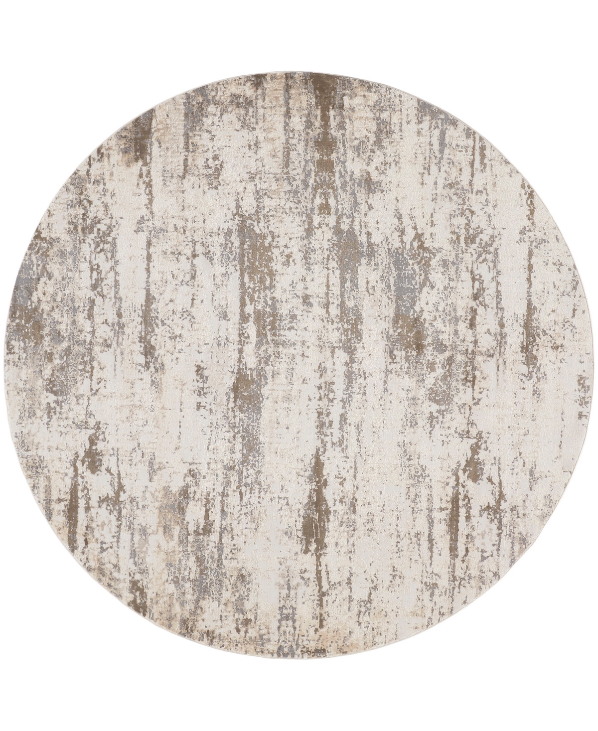 Shop Feizy Parker 3719f 7'9"x7'9" Round Area Rug In Ivory