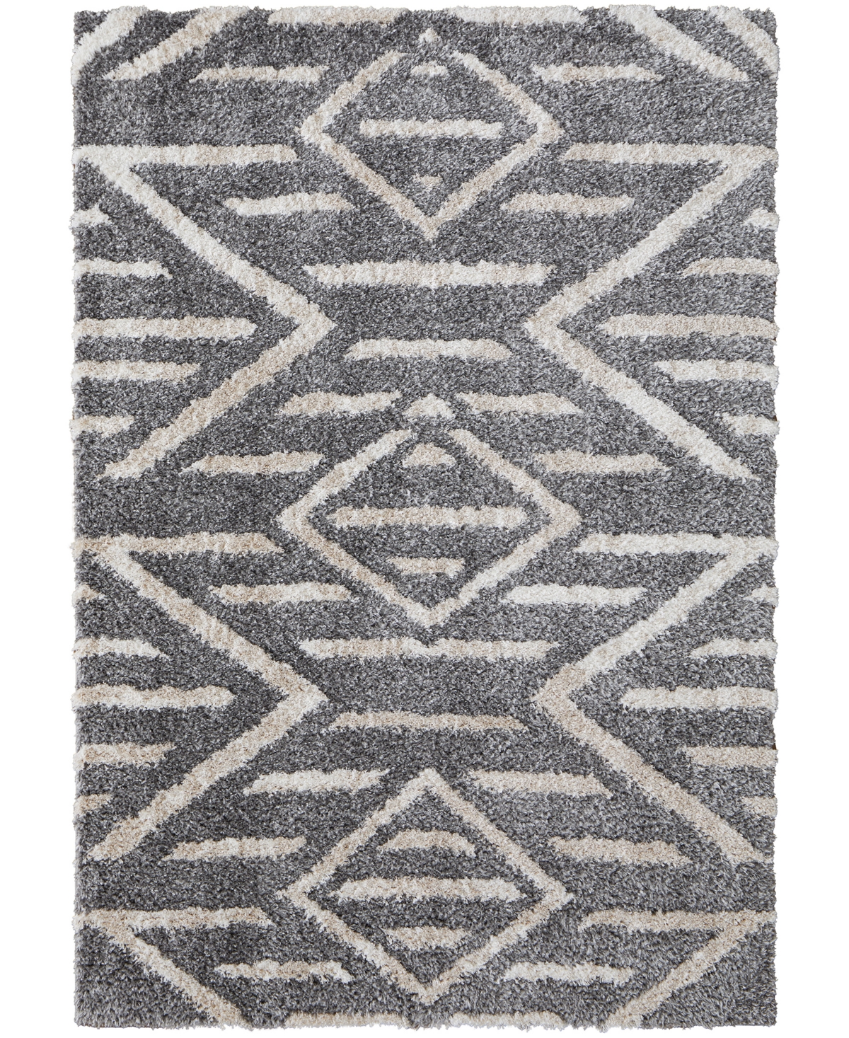 Shop Feizy Mynka 39ibf 5'x8' Area Rug In Gray,ivory