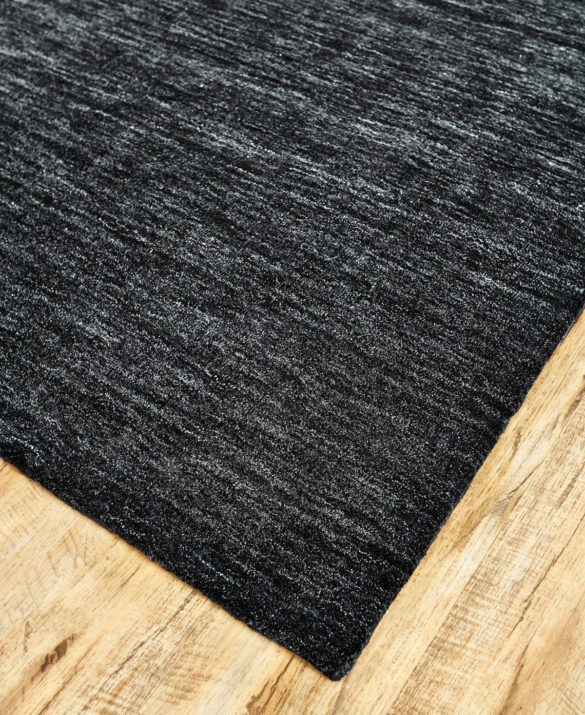 Feizy Luna 8049f 2'6"x8' Runner Area Rug In Black