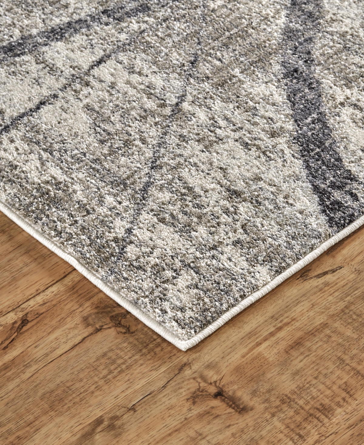 Feizy Kano 3877f 5'3"x7'6" Area Rug In Taupe,gray