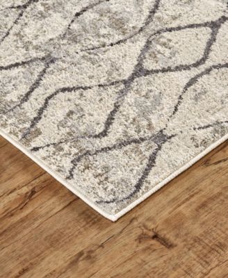 Feizy Kano 3872f Rug Collection In Ivory,gray