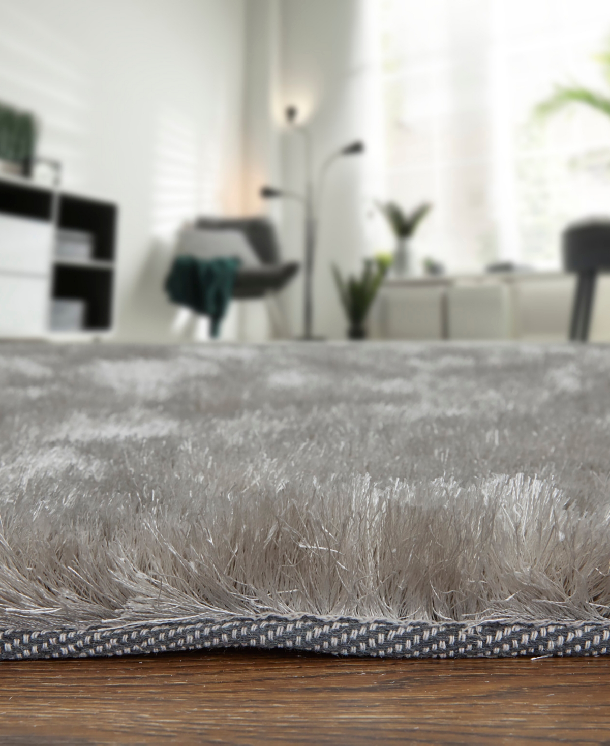 Feizy Indochine 4550f 2'6"x6' Area Rug In Gray