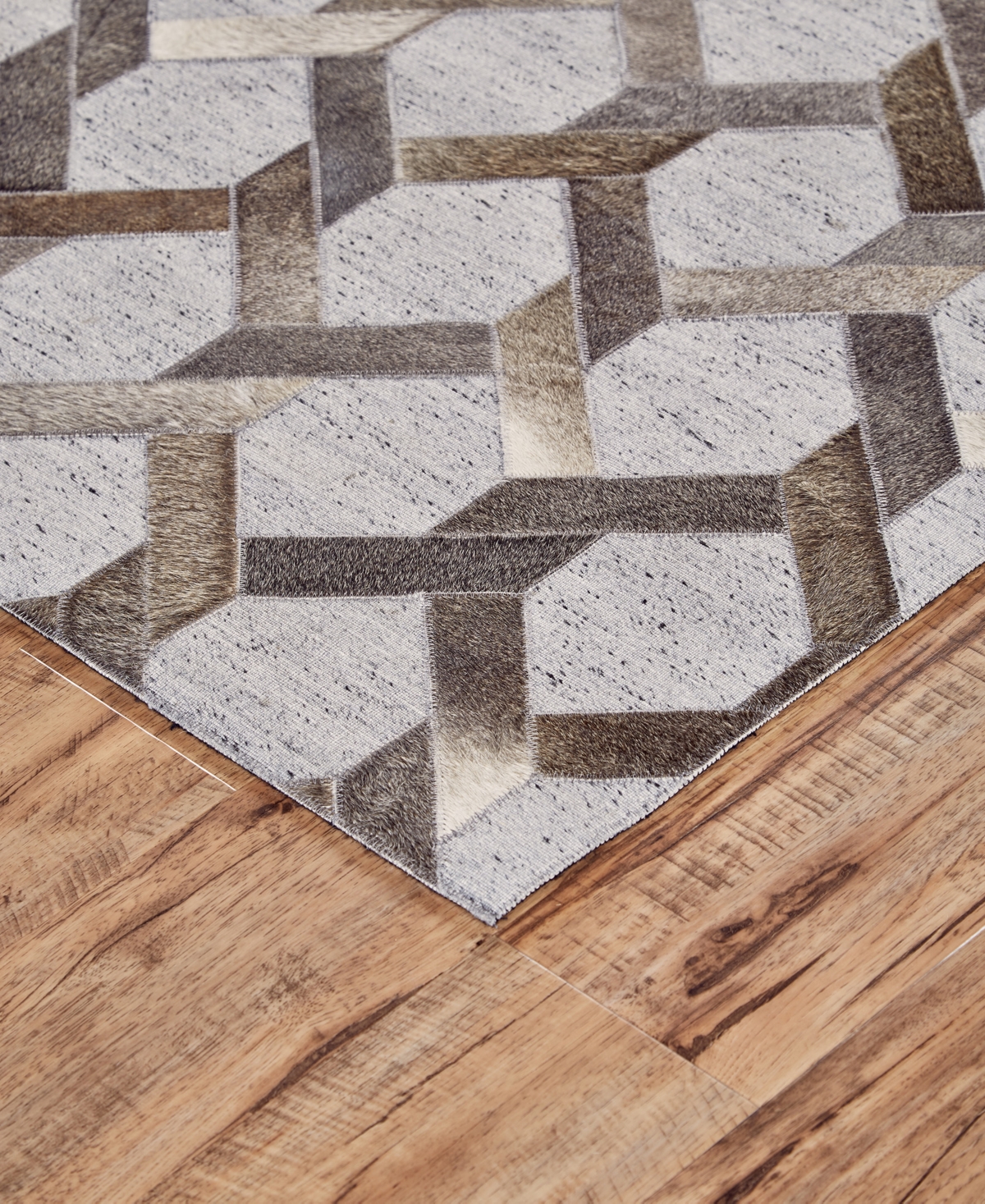 Feizy Fannin 0752f 5'x8' Area Rug In Gray,taupe