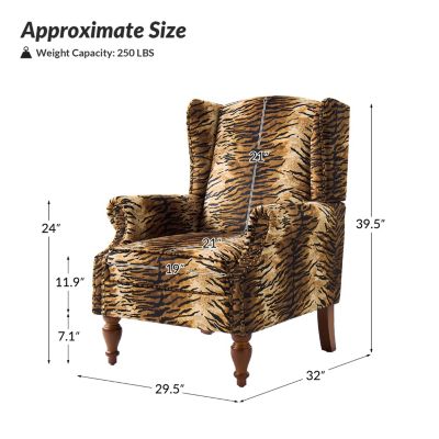 Jim Traditional Armchair with Thick Cushion