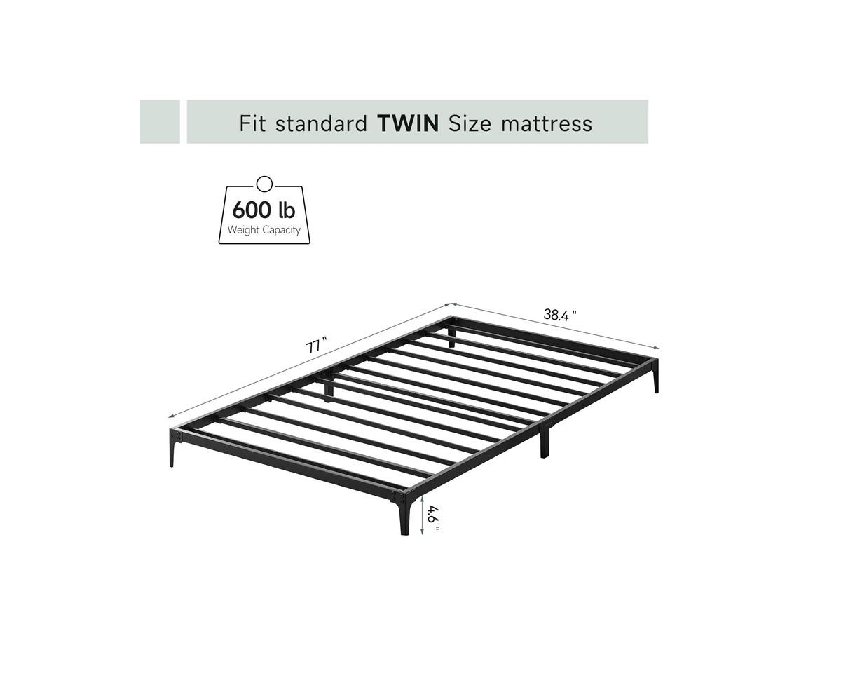 gaomon Bed Frame Heavy Duty Metal Mattress Foundation Platform Sturdy Steel Slat No Box Spring Needed, Easy Assembly