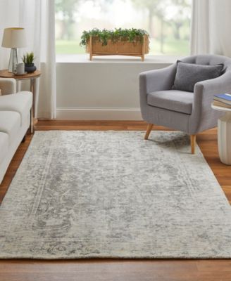 Feizy Reagan 8685f Rug Collection In Ivory,blue