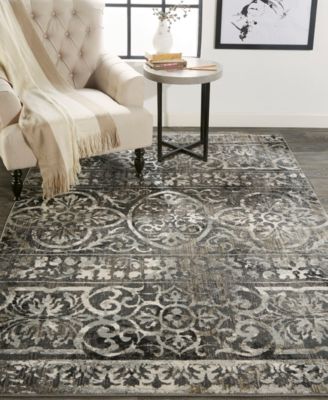 Feizy Kano 3871f Rug Collection In Gray,ivory