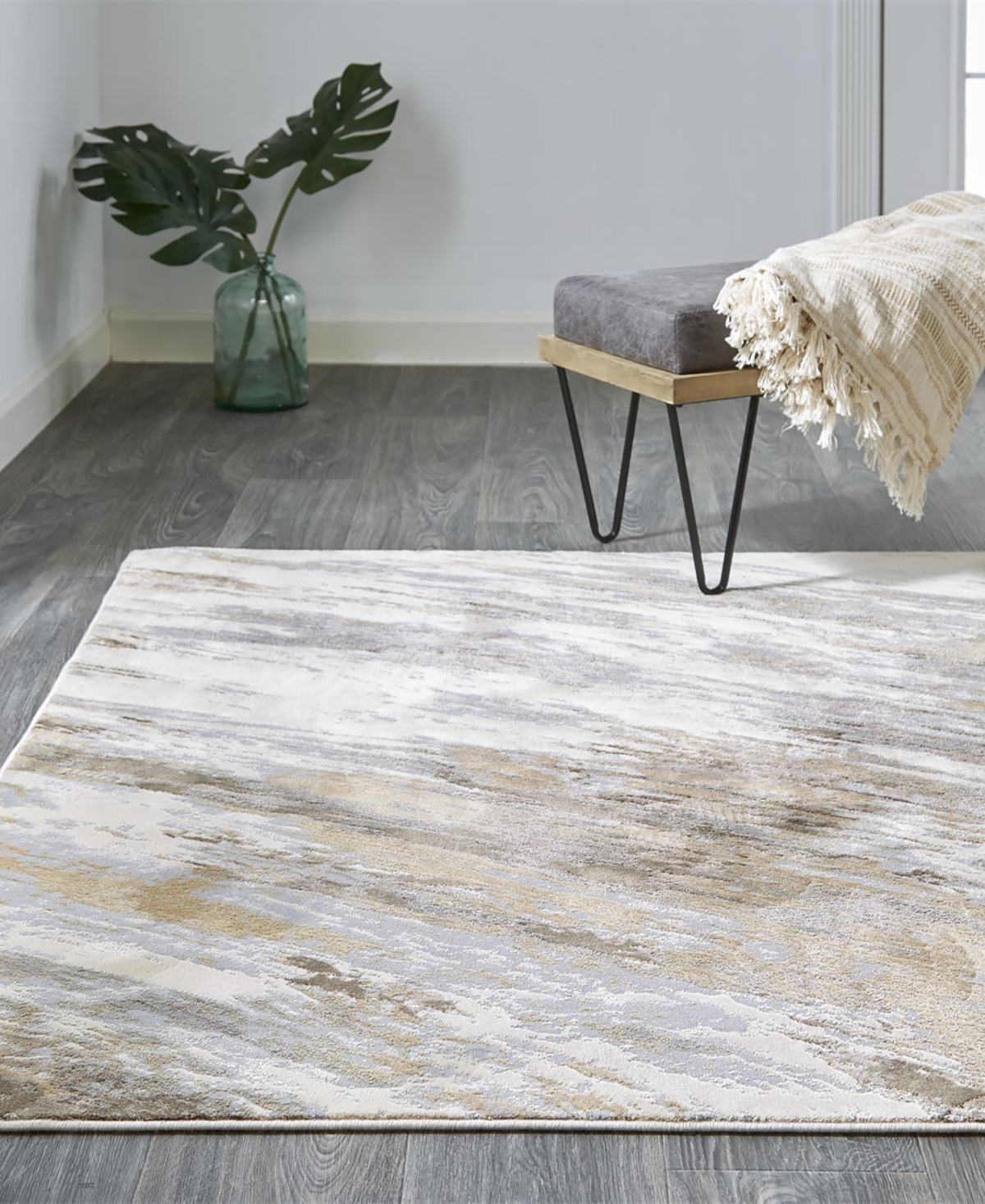 Feizy Parker 3704f 2'1"x3' Area Rug In Ivory,tan
