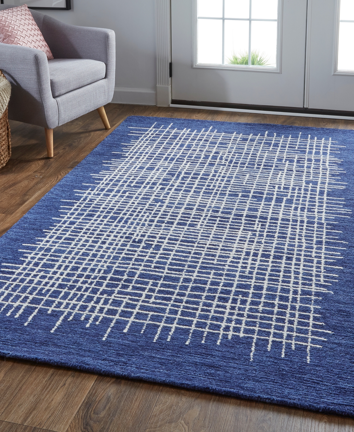 Feizy Maddox 8630f Area Rug, 2' X 3' In Blue,ivory