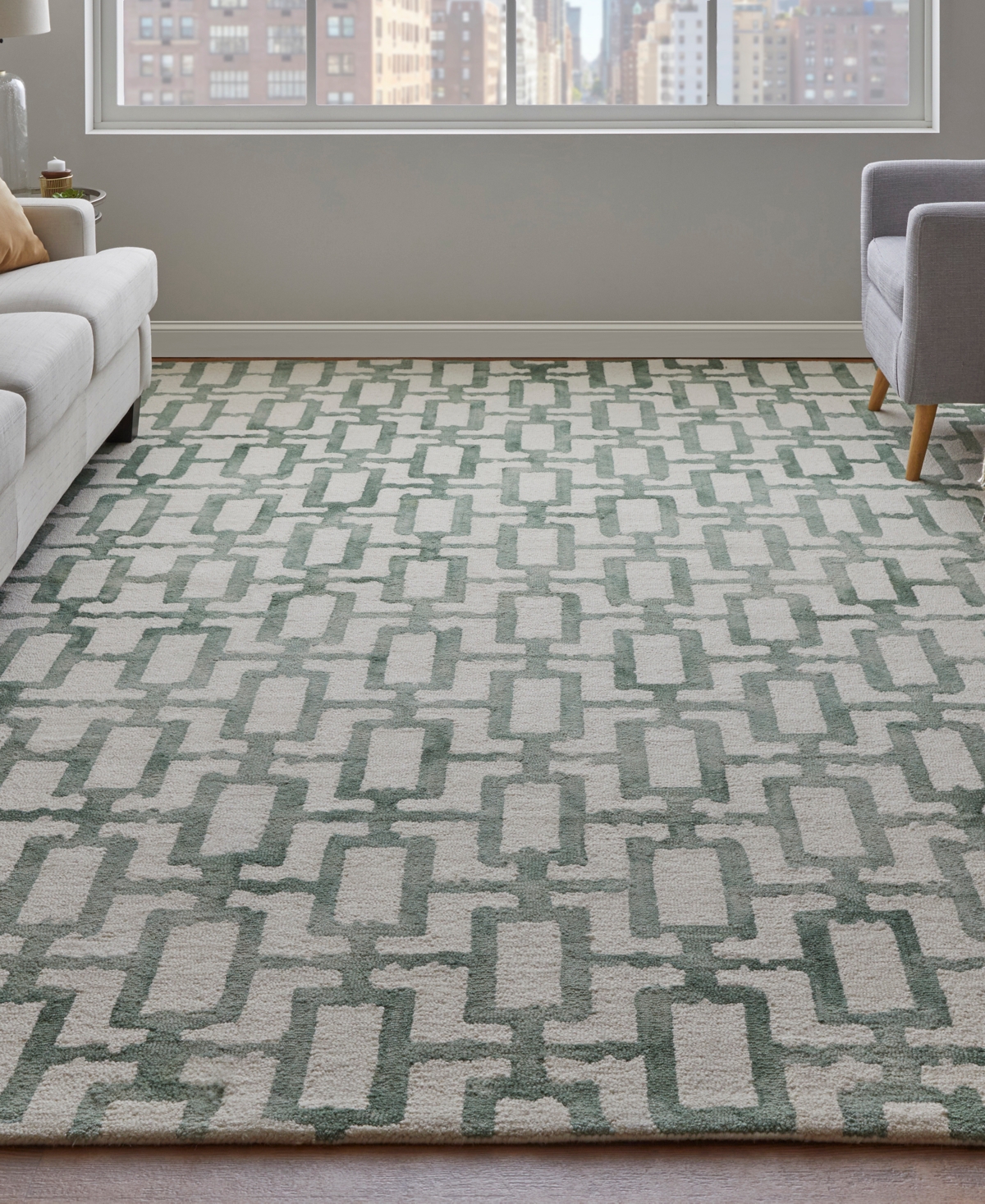 Shop Feizy Lorrain 8919f 3'6"x5'6" Area Rug In Ivory