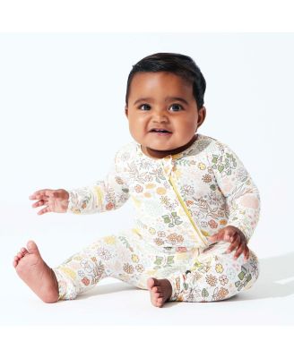 Baby Girls Fall Floral Convertible Footie