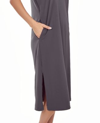 Women's Soft Knit Tank Dress with Side Pockets