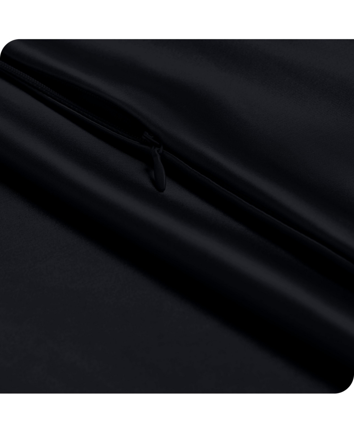 Satin Zipper Closure Pillowcase Set