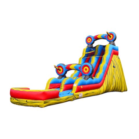 Детская игрушка Jumporange 19 Target Tall Water Slide with Detachable Deep Pool, Big Kids and Adults, Commercial Grade, Outdoor Backyard Water Park, Indoor Use, Summer Fun, Blow Up Inflatable (Blower Included), цвет: Open Miscellaneous