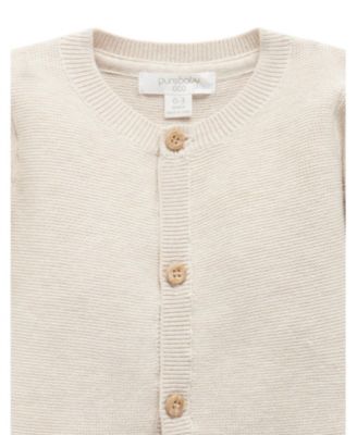 Baby Boy and Baby Girl Textured Cardigan