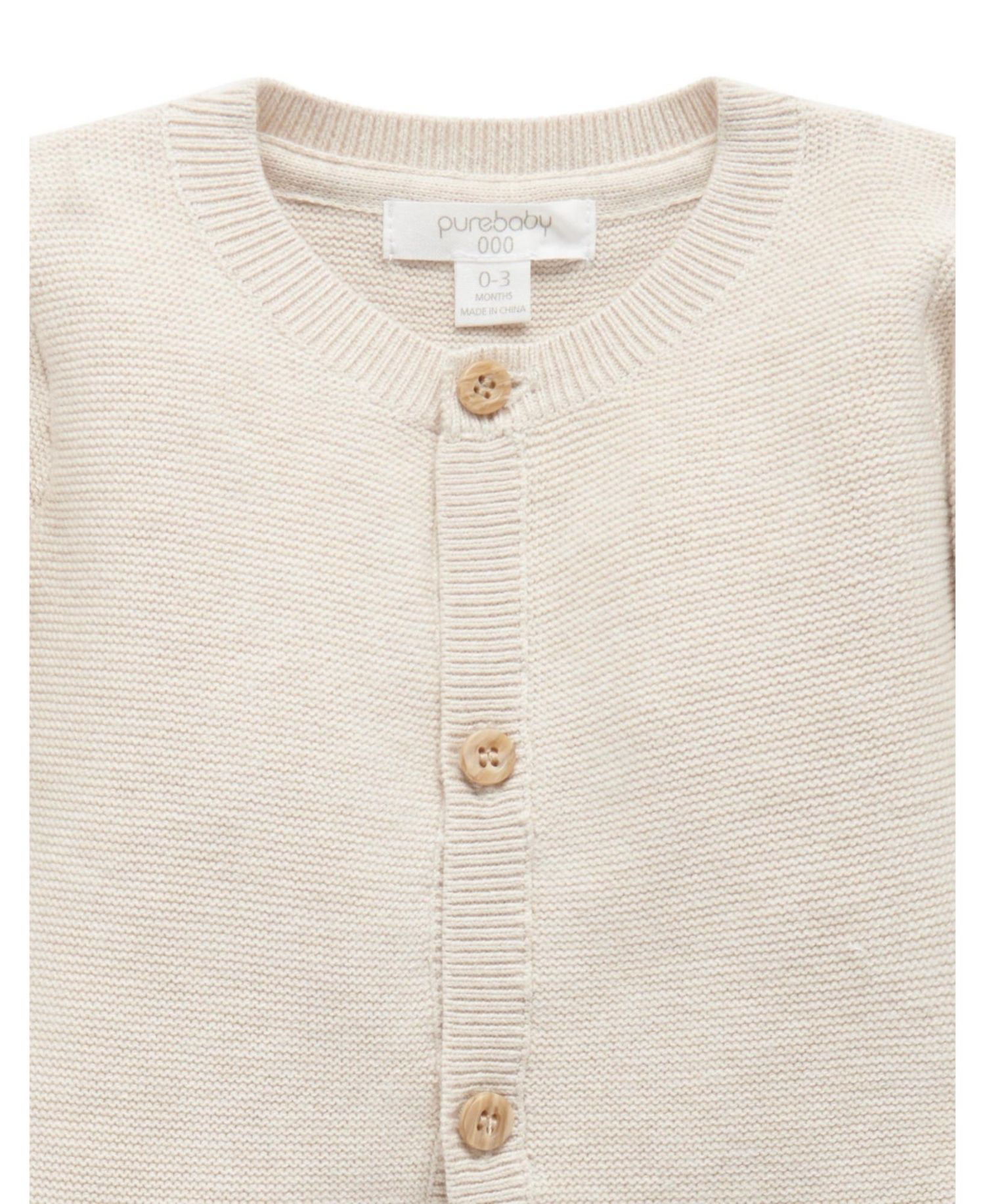 Baby Boy and Baby Girl Textured Cardigan