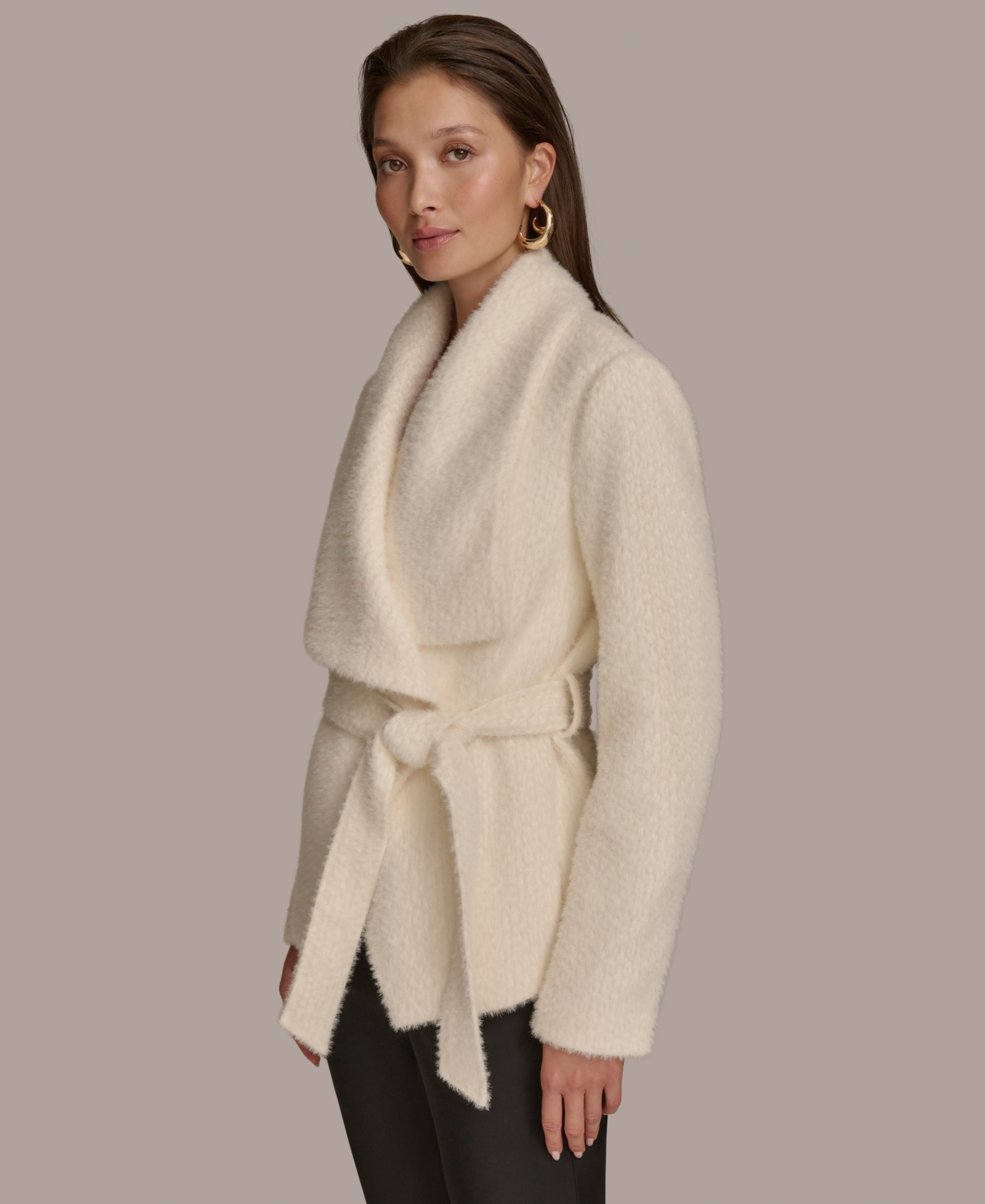 Donna Karan New York Women's Tie-Front Wrap Jacket