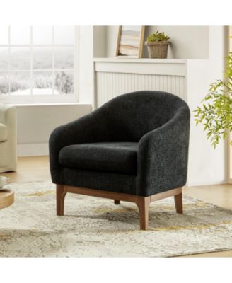 Augus Modern Boucle Armchair Chair with Adjustable Feet