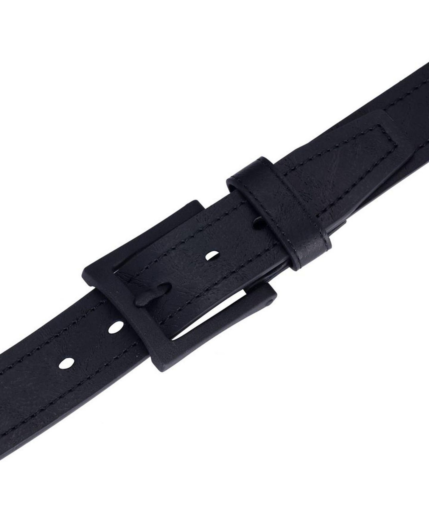 Мужской ремень Gallery Seven Mio Marino Solid Casual Prong Belt, цвет: Глубокий угольный — фото 6