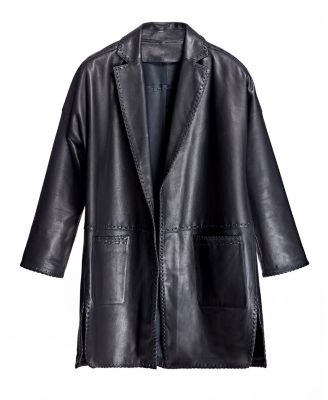 Women's Oversized Leather Jacket