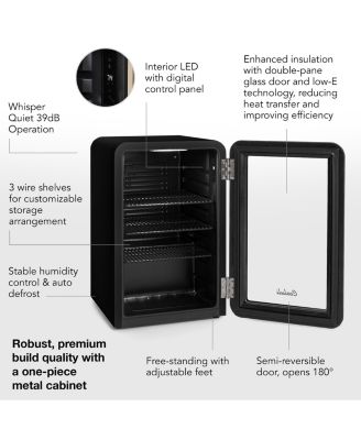 Decor 2.4 CuFt Glass Door Beverage Cooler