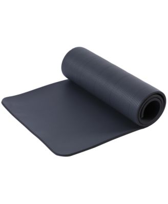 72 x 24" High Density 0.5" Thick Non Slip Home Workout Yoga Mat, Black