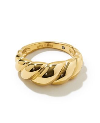 - Gold Twist Ring - Rope Bold