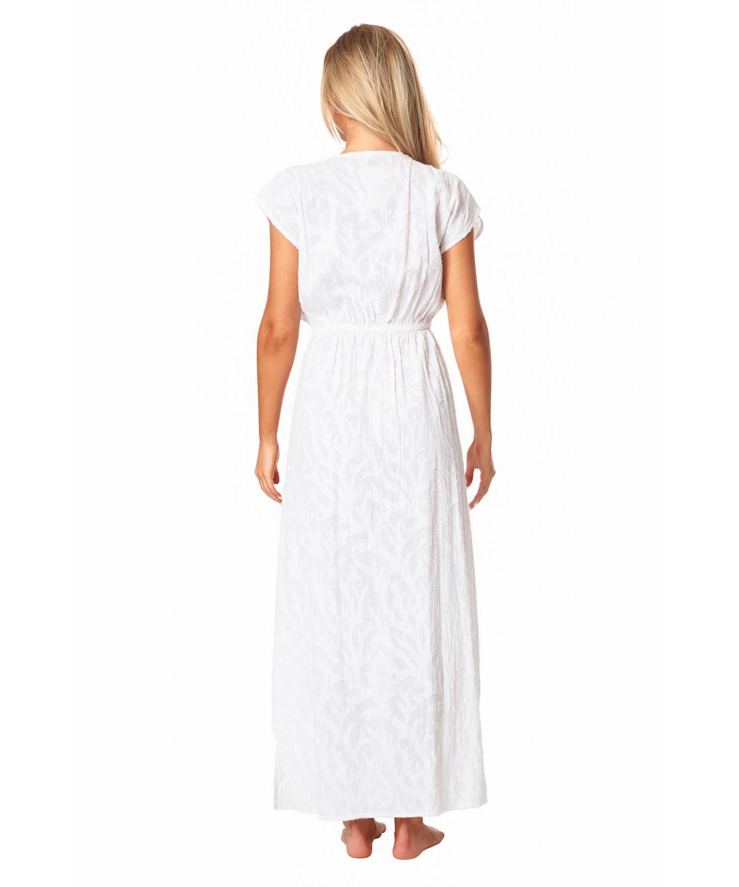 Women's Eyelet High Low Cover Up