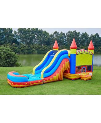 Commercial Grade Inflatable Turbo Blaze Titan Bounce House with Slide Combo and Blower, Party Combo Moonwalk, 100% PVC VINYL