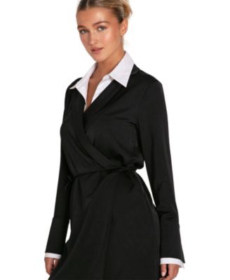 Make Me Feel Layered Shirt Dress