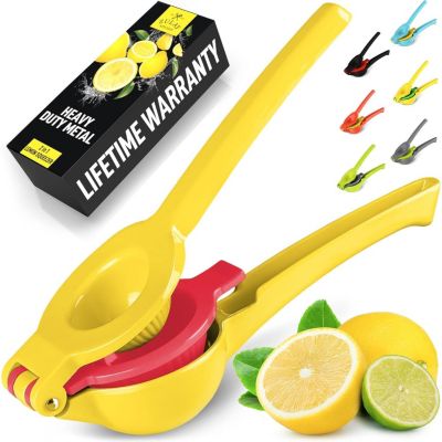 2-in-1 Metal Manual Lemon Squeezer – Sturdy Hand Juicer for Max Extraction