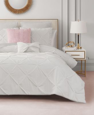 Kiss Pleat Plush 7-Pc. Comforter Set, Full/Queen