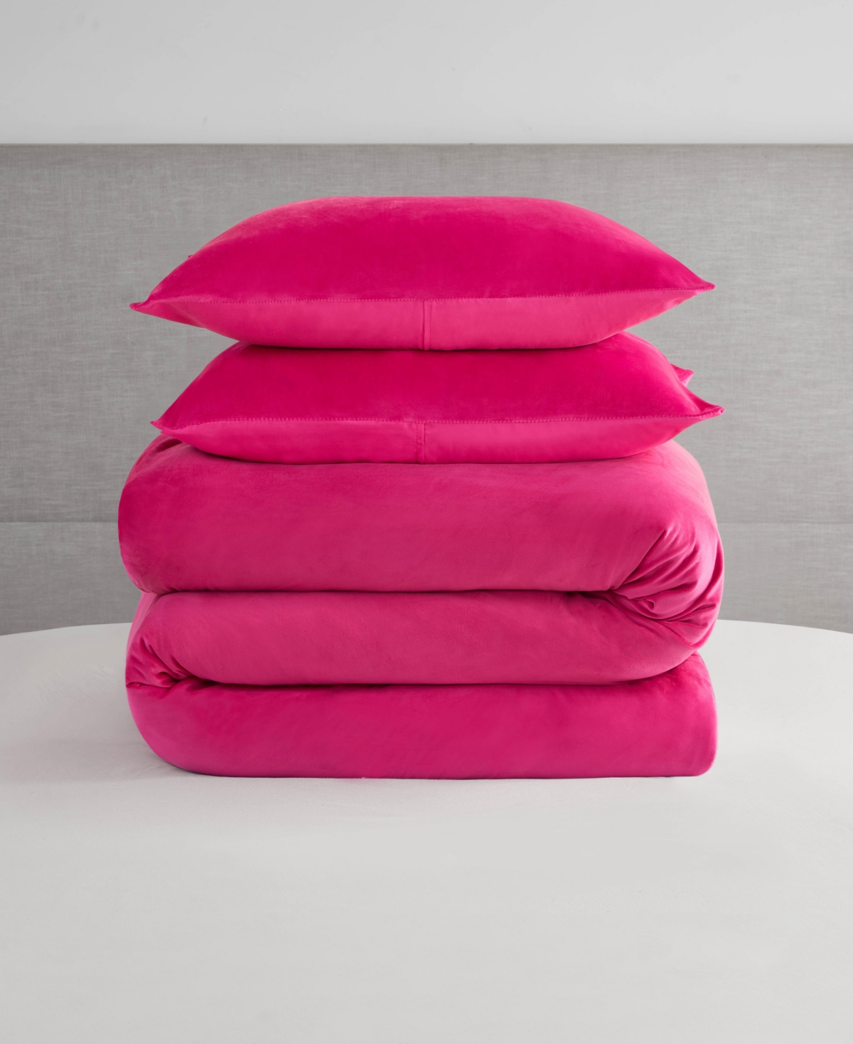 Juicy Couture Velour Comforter Sets In Hot Pink