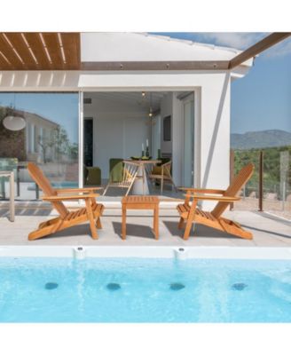 3 Pieces Adirondack Conversation Sets with Widened Armrest