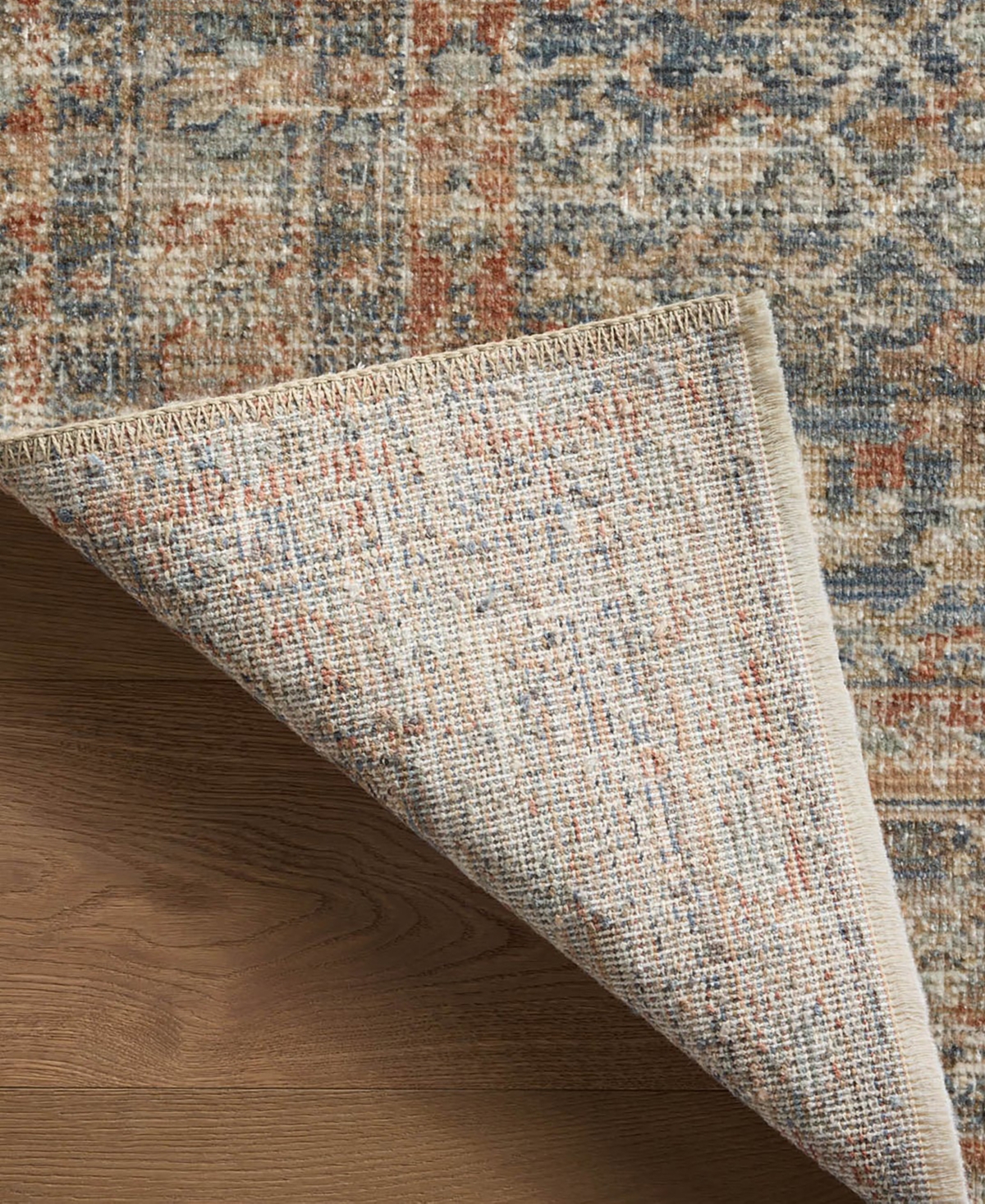 Loloi Heritage Her-12 12'x15' Area Rug In Blue,rust